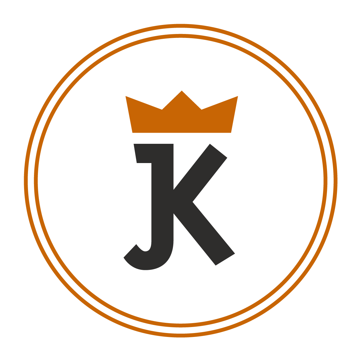 Rundes Logo mit Krone